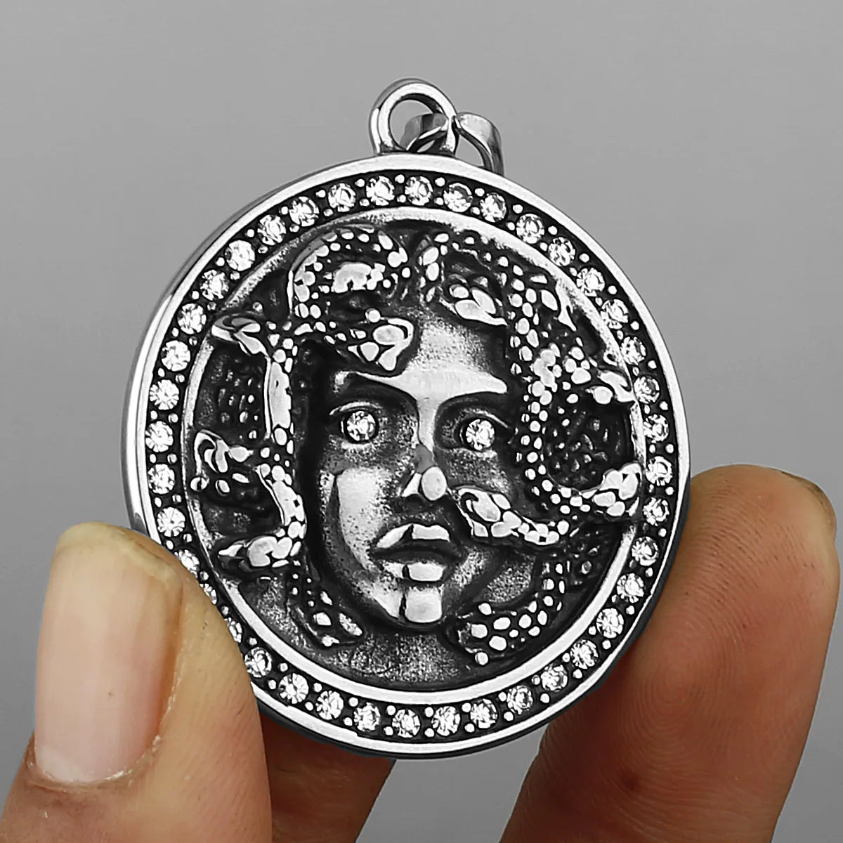 Medusa Steel Pendant Norse Mythology 316L