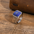 Natural Stone Signet Ring — Stainless Steel
