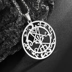 Stainless Steel Simple Personalized Spider Pendant Necklace Men and Women Fashion Party Pendant Jewelry Gift