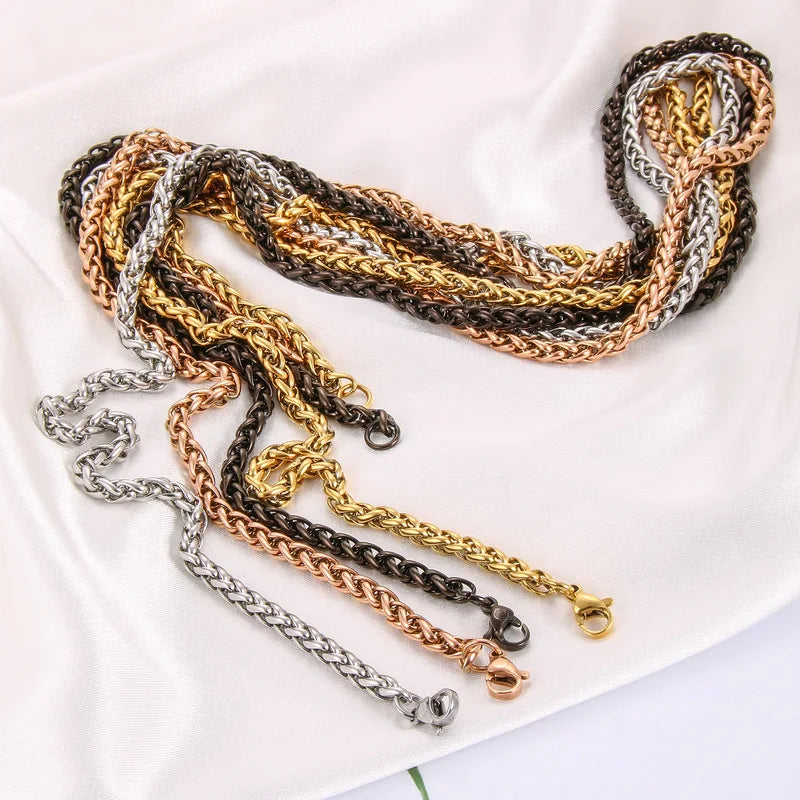 Rope Steel Pendant 304l Twist Punk 3mm-6mm