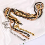 Rope Steel Pendant 304l Twist Punk 3mm-6mm