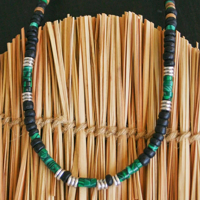Tiger Eye Onyx Mala Beaded Necklace