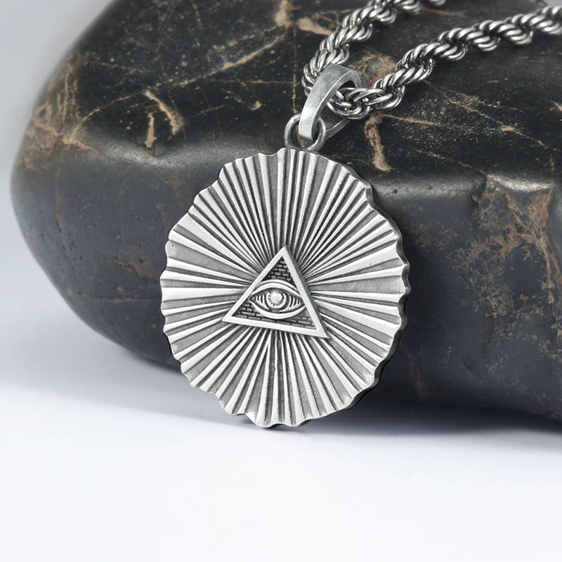Demon Eyes Pendant Necklace — 925 Silver