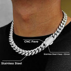 Stainless Steel Cuban Chain Necklace Miami 12MM