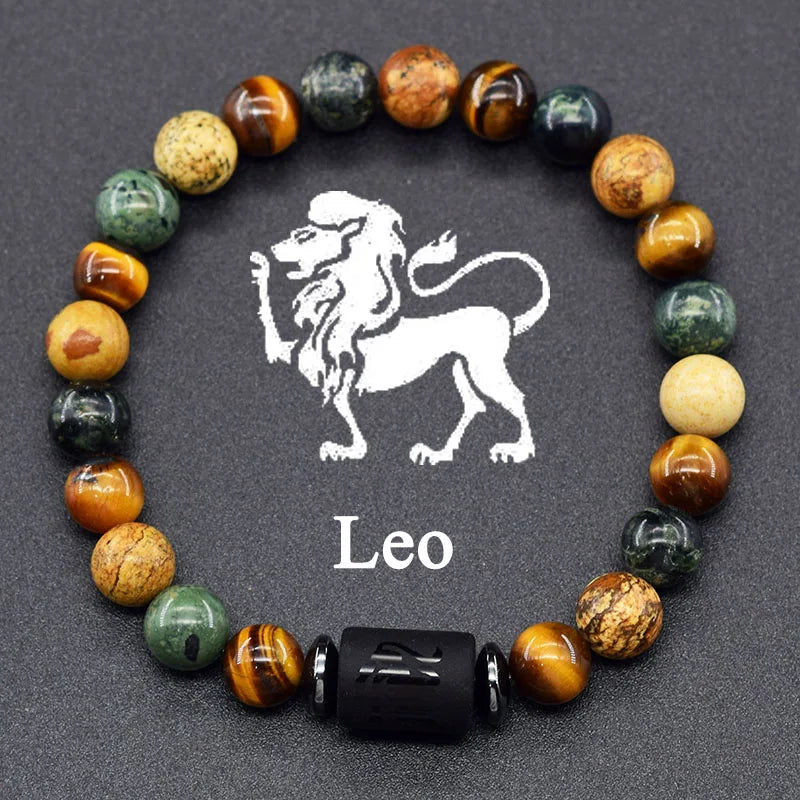 12 Zodiac Signs Bracelet Homme 12 Constellation Jewelry for Women Scorpio Gemini Sagittarius Bracelet Friendship Gift Whoelsales