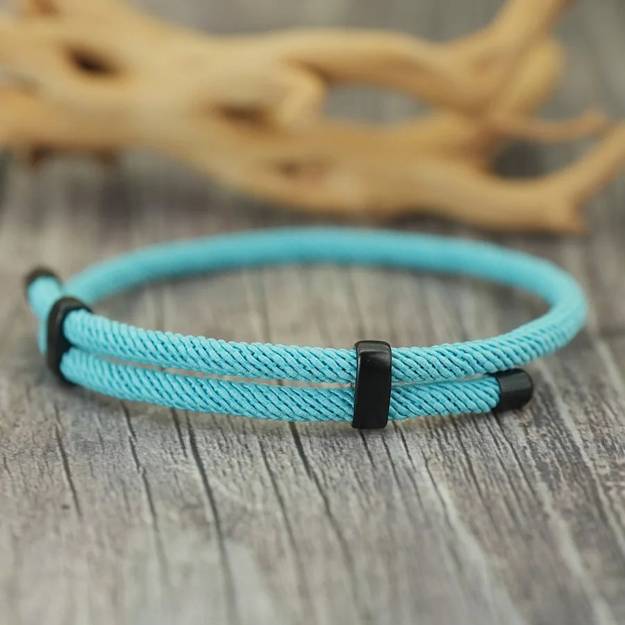 Sliding Rope Cord Bracelet — Minimalist Adjustable
