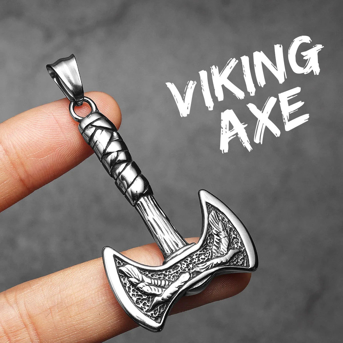 Viking Phoenix Axe Men Necklaces Stainless Steel Pendant Chain Women Punk Fashion Jewelry New In Accessories Gifts Wholesale