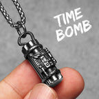 Grenade Stainless Steel Pendant Necklace