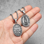 Guadalupe Pendant Necklace — Stainless Steel