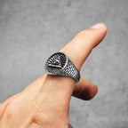 Masonic Illuminati Eye Ring — Stainless Steel