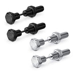 Gothic Nail Screw Piercing Stud Earrings — Stainless Steel
