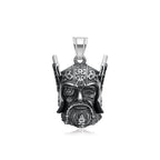 Viking Wolf Bell Pendant — Stainless Steel