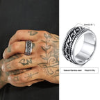 Viking Rune Signet Ring — Black