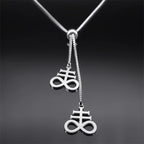 Leviathan Cross Pendant — Stainless Steel