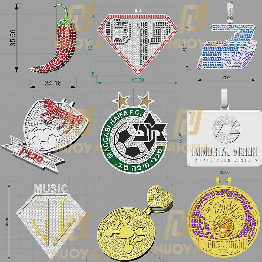 3D Pendant with Custom Design - Unique Personalized Necklace for Men and Women, Multiple Shapes and Symbol, Anniversary