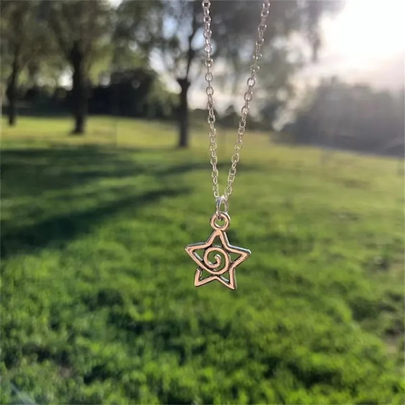 Star Silver Pendant Necklace