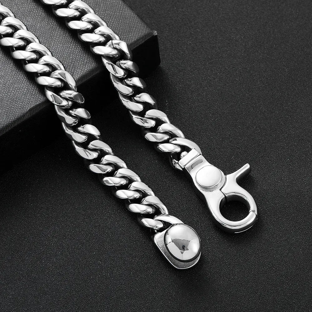 Stainless Steel Cuban Chain Necklace Miami