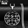 Baphomet Steel Pendant Seal Andromalius Men/women