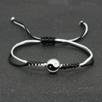Yin Yang Braided String Bracelet — Adjustable, Multiple Colors
