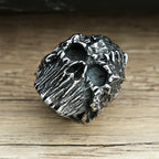 Devil Skull Ring — Black Stainless