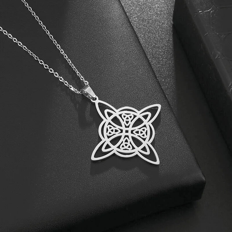 Stainless Steel Zeus Thunder Necklace Lightning Charm for Men and Women Hip Hop Trend Street Party Cool Jewelry