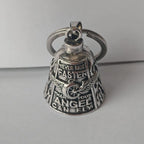 Angel Wings Moto Bell Steel Pendant Punk