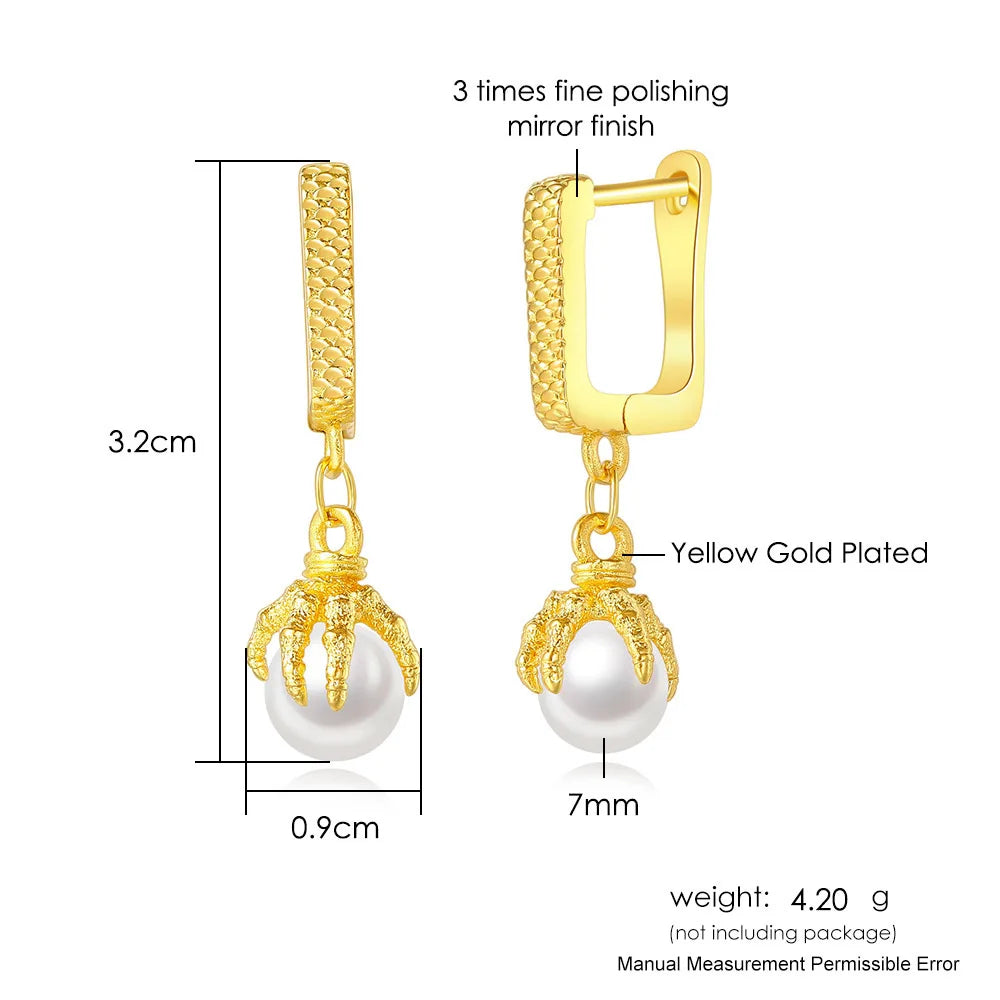 Iced Out Stud Earrings — Gold