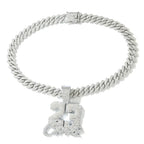 New Fashionable Men Hip Hop Number 23 Pendant Necklace With 13mm Cuban Chain HipHop Alloy Iced Out Bling Necklaces