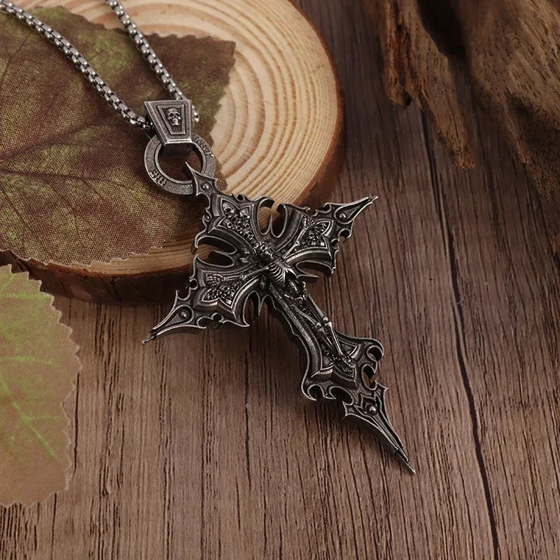 Skull Cross Pendant Necklace