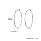 Minimal Hoop Earring — Stainless Steel