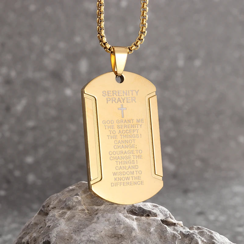 New Gold Color Crucifix Image Men\\'s Pendant Christ Miami Cuban Religious Necklace for Daily Wear Fashion Jewelry Accessories