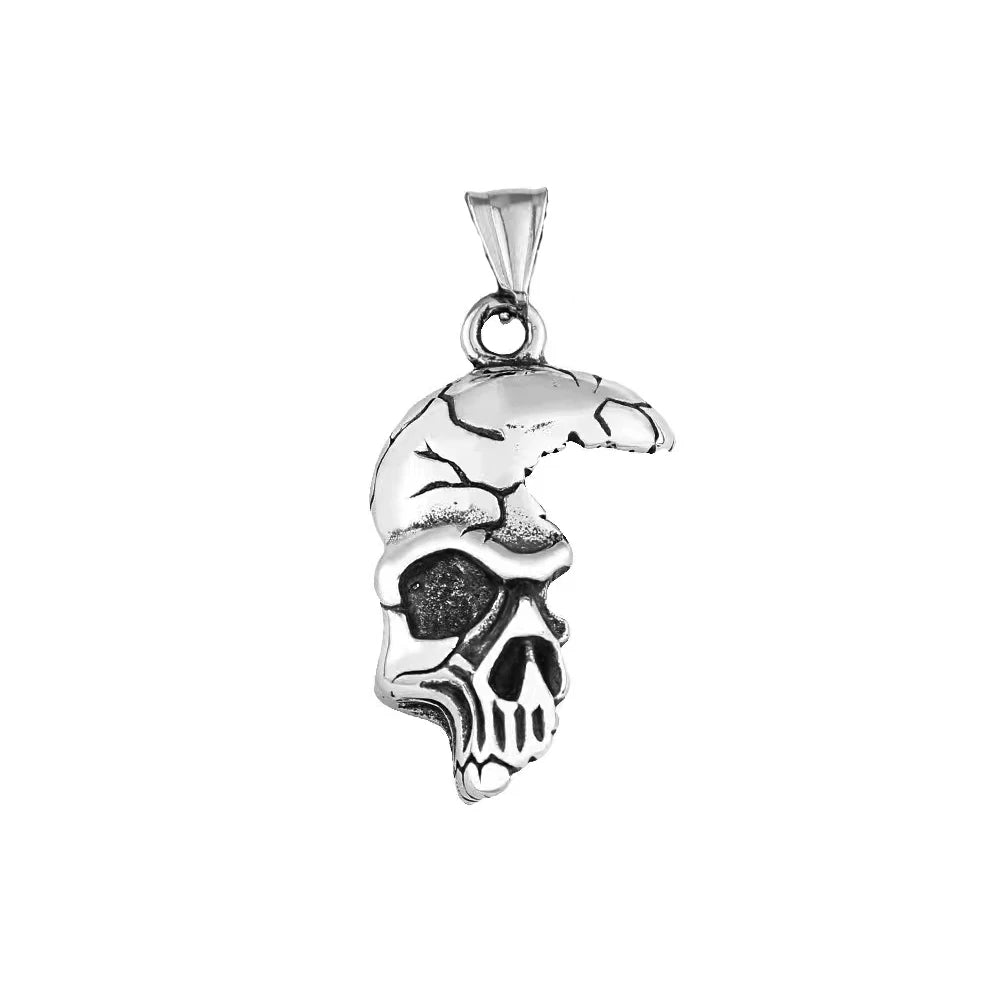 Skull Pendant Necklace — Stainless Steel