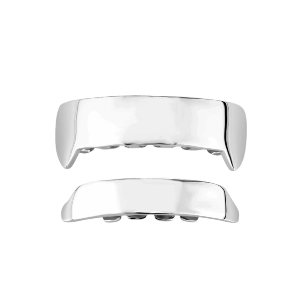 Trend Glossy Teeth Grillz Realistic Look Shiny Grillz Set Full Wrapped Teeth Caps Men