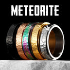 Meteorite Fidget Spinner Ring — Stainless Steel