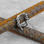 Viking Winding Snake Earrings for Men — Stainless Steel