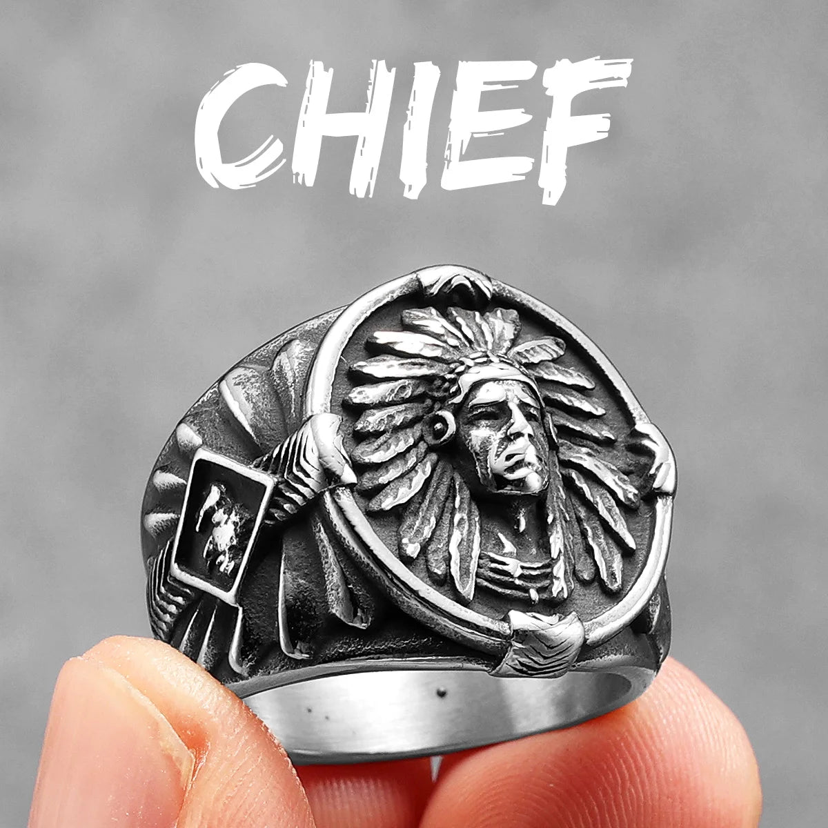 Punk Band Ring for Men and Women — Stainless Steel