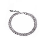 2022 New Trendy 316L Stainless Steel Base Chain Bracelet for Men Women Link Cuban Byzantine Coffee Beans Pig Nose Jewelry Gift