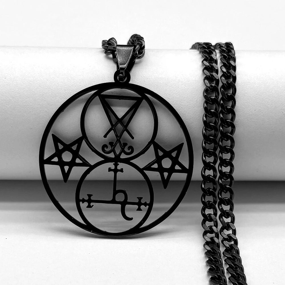 Sigil of Lucifer Pentagram Necklace — SS