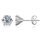 Piercing Stud Earrings for Men & Women — Silver-Tone, 5-9mm Sizes