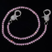 Tennis Chain Necklace Stainless Steel 5MM Colorful