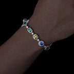 Iced Out CZ Colorful Bracelet Gold 18K