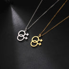 Amaxer Vintage Female Symbol Feminist Venus Necklace for Women Pendant Necklaces Chain Choker Jewelry Gift