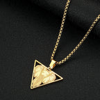 Viking Calendar Rune Medallion Pendant Necklace — Stainless Steel