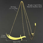 Zulfiqar Imam Ali Sword Choker Necklace — Stainless Steel