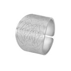 Magic Formation Sigil Seal Open Ring — Wide Adjustable Band