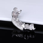 925 Silver VVS Grillz Iced Out Diamond 1-Row