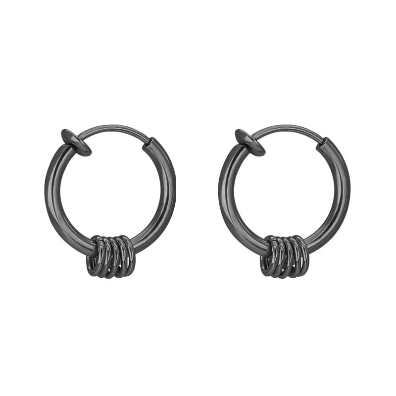 Rivet Clip Earring — Gold Stainless Steel