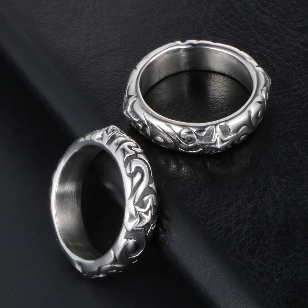 Five-Pointed Star Finger Ring — Stainless Steel