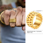 Presidential Watch Link Ring — Stainless Steel