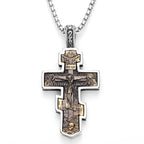 Jesus Cross Pendant Necklace — Stainless Steel